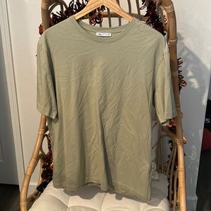 Zara Green Short Sleeve Tee Sz XL
